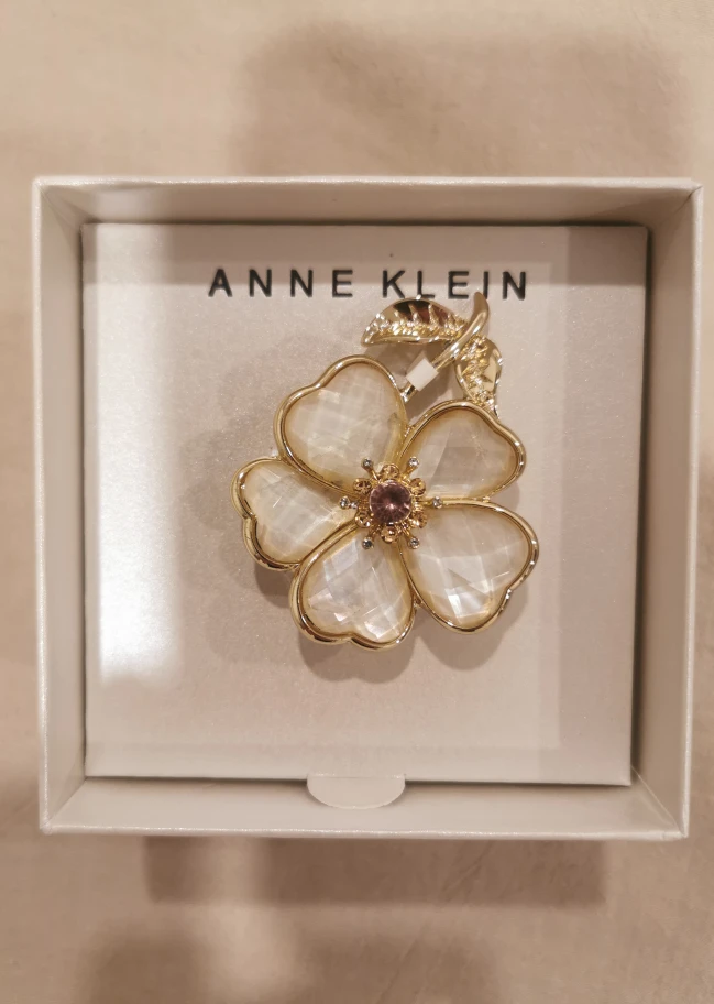 Anne Klein Flower Brooch