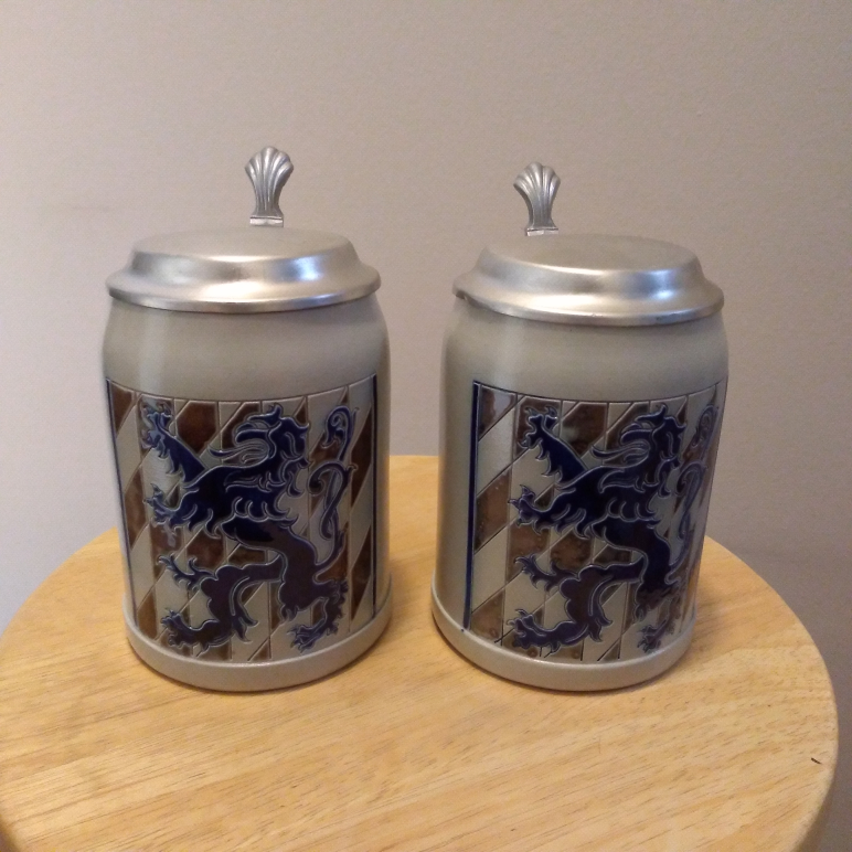 🥕2 Vintage Steins - Bavarian - $50🥕