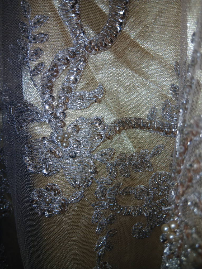 Golden Beaded Party Long Skirt (Handmade) - photo 5