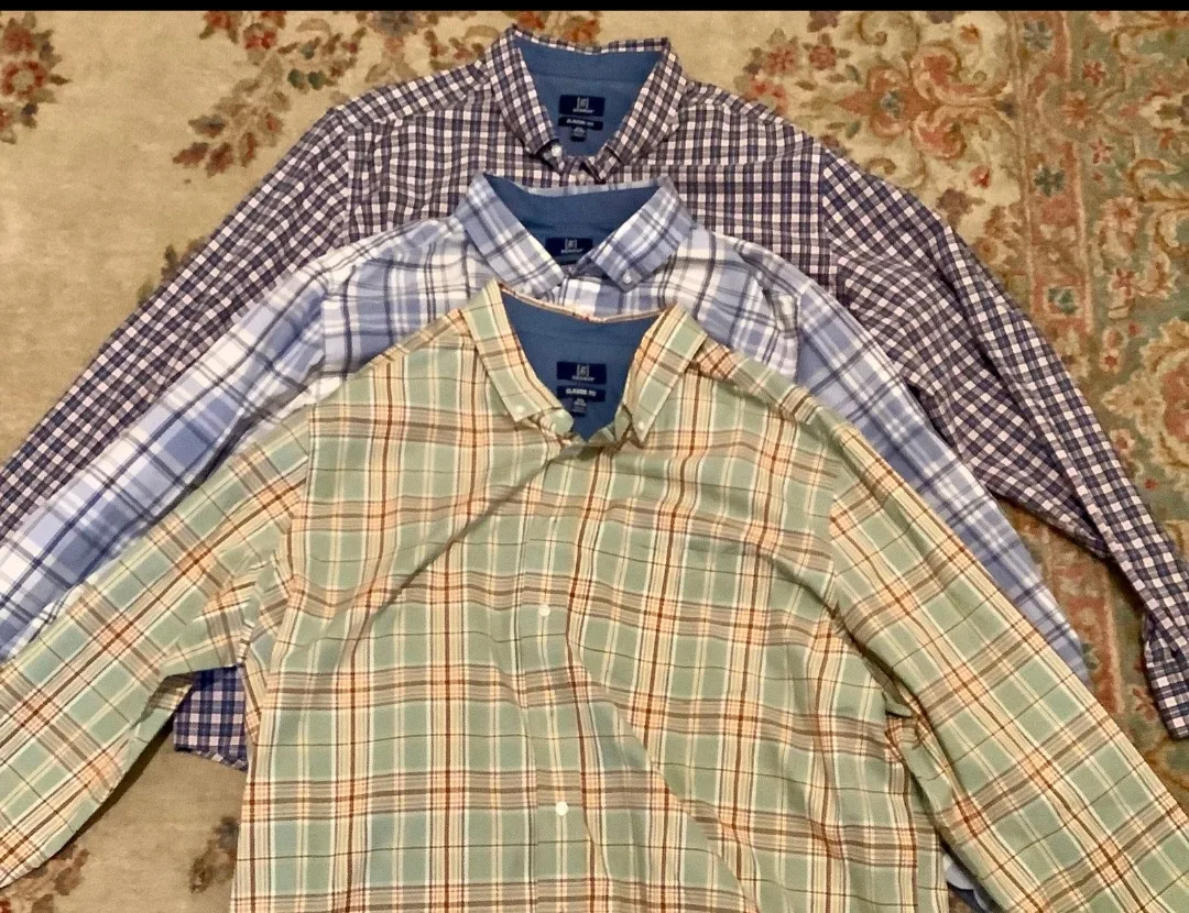 Trio of [g] George Classic Fit Plaid Shirts - 2XL image indicator(2)