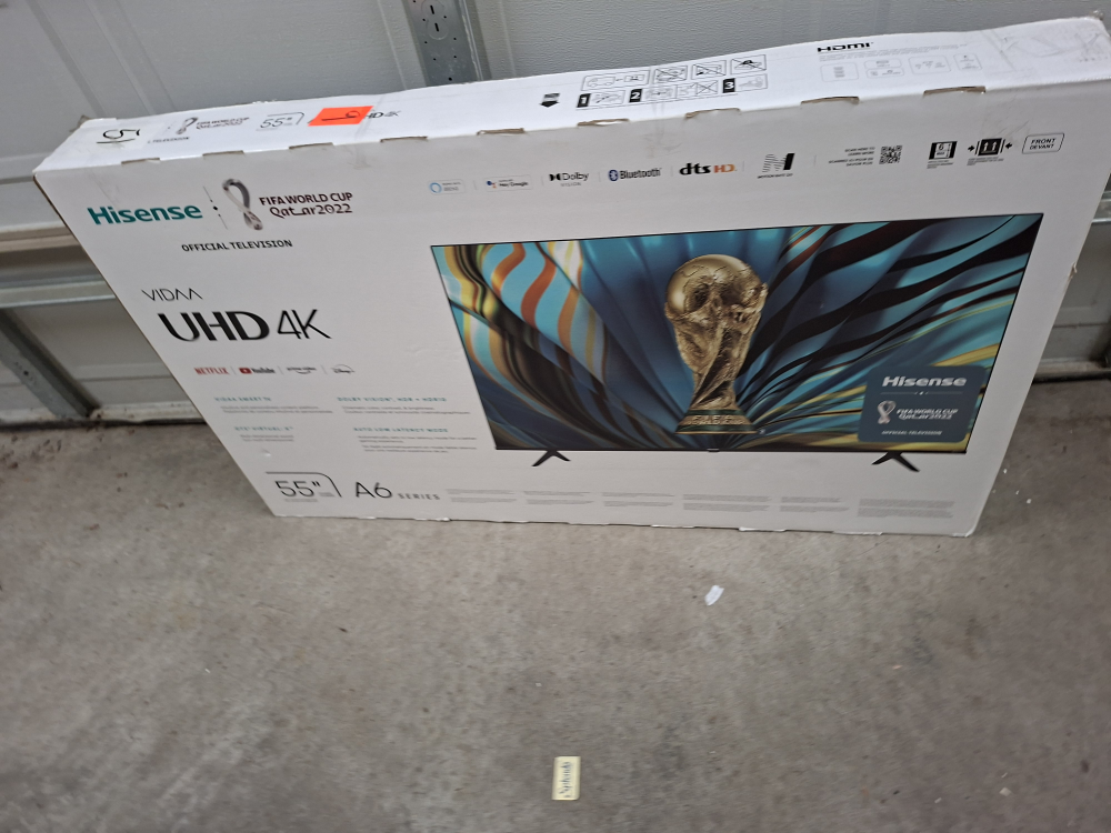 New Hisense VIDAA UHD 4K 55" A6 Series TV