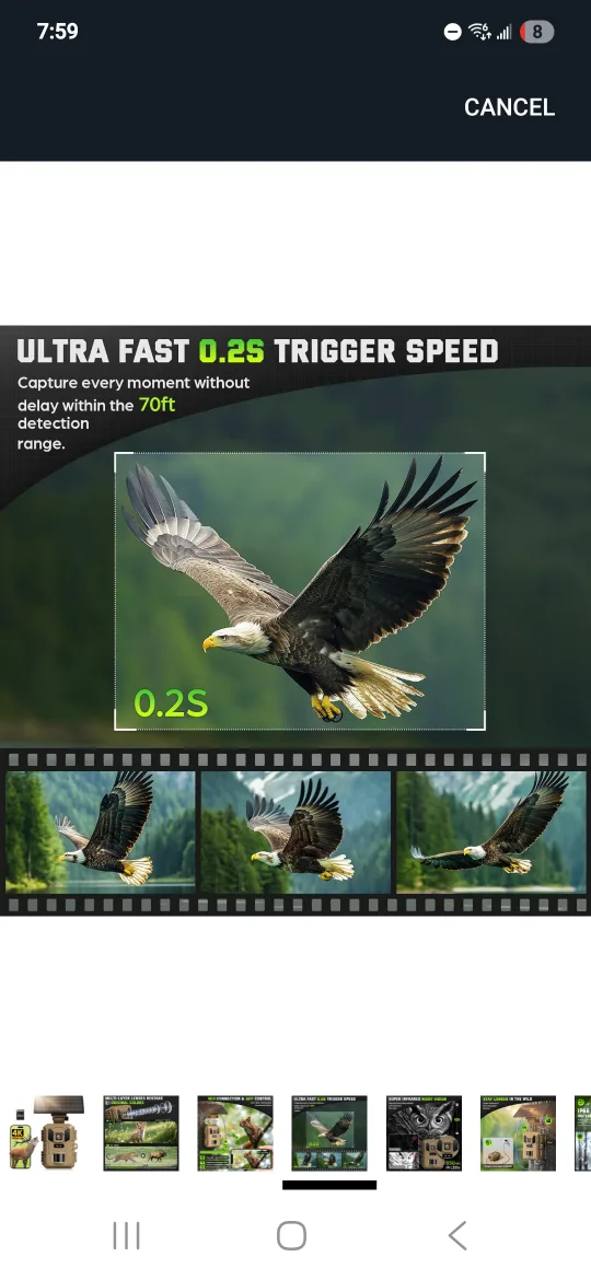 VIDVIS 4K Solar WiFi Trail Camera image indicator(7)