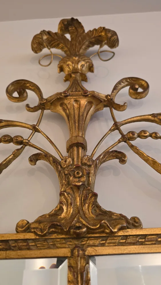 Ornate Gold Framed Wall Mirror thumbnail