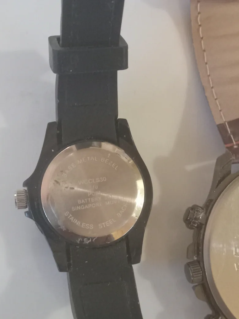 Two Wristwatches - Black & Brown image indicator(5)