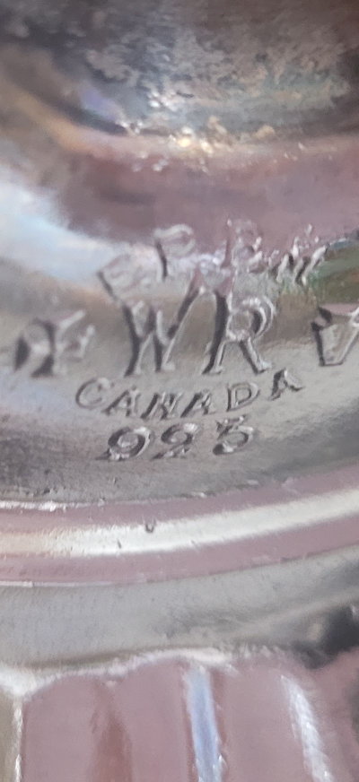 Pair of W.R.D. Canada 925 Candlestick Holders