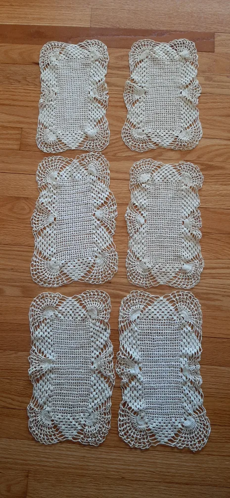 Vintage Crochet Doilies - Set of 6 thumbnail