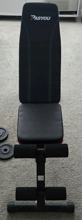 Adjustable Weight Bench + Dumbbells - photo 2