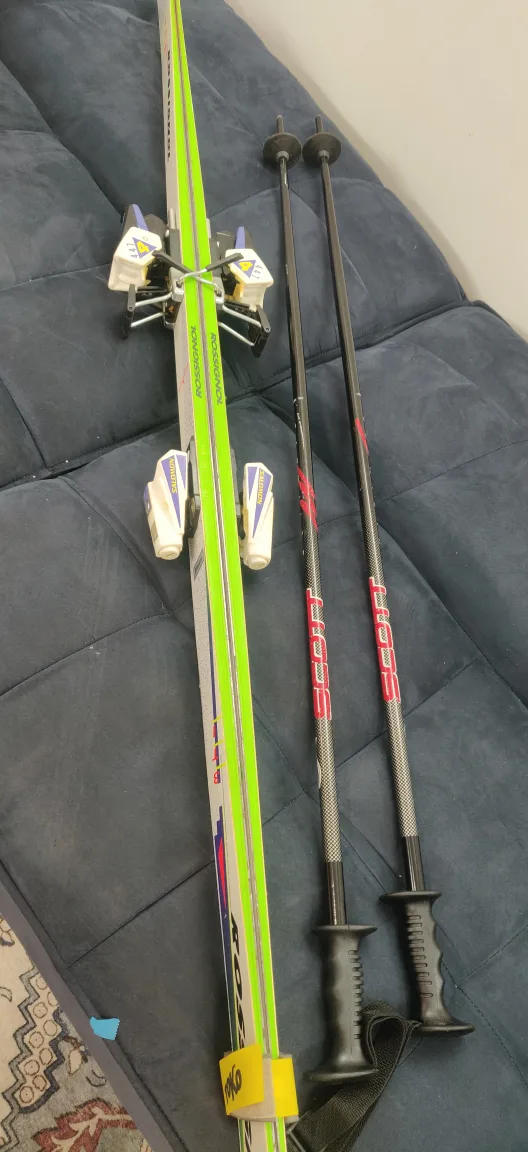 Rossignol Skis with Scott Ski Poles