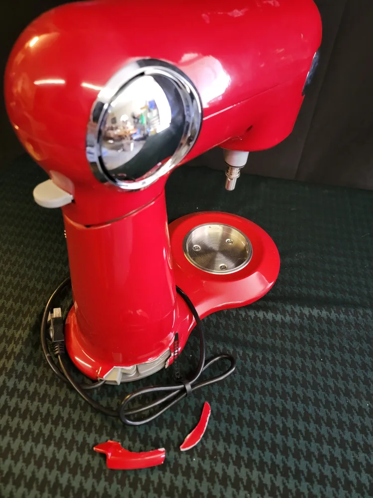 Red Cuisinart stand mixer, please read ad image indicator(4)