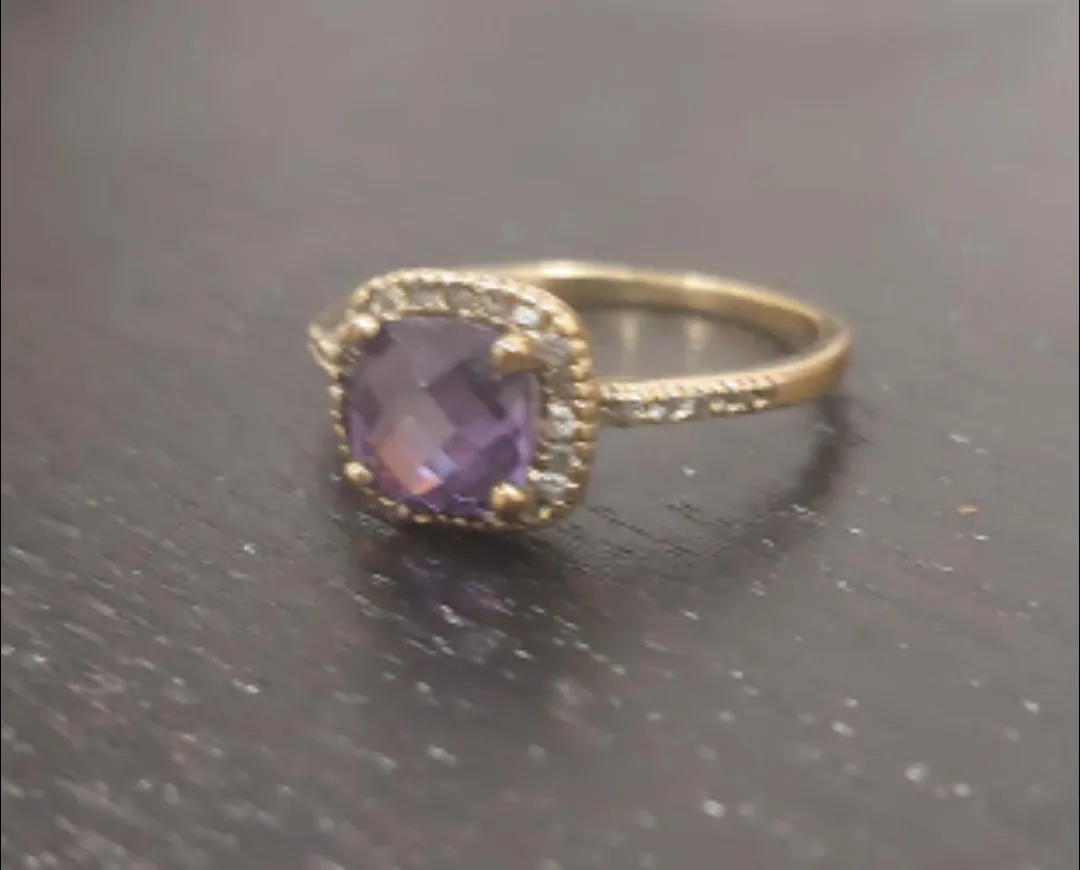 Purple Stone Ring thumbnail