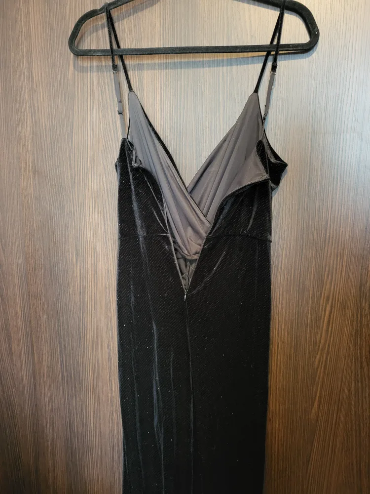 Dynamite Wrap Bodycon Velvet Dress Size: Medium image indicator(10)