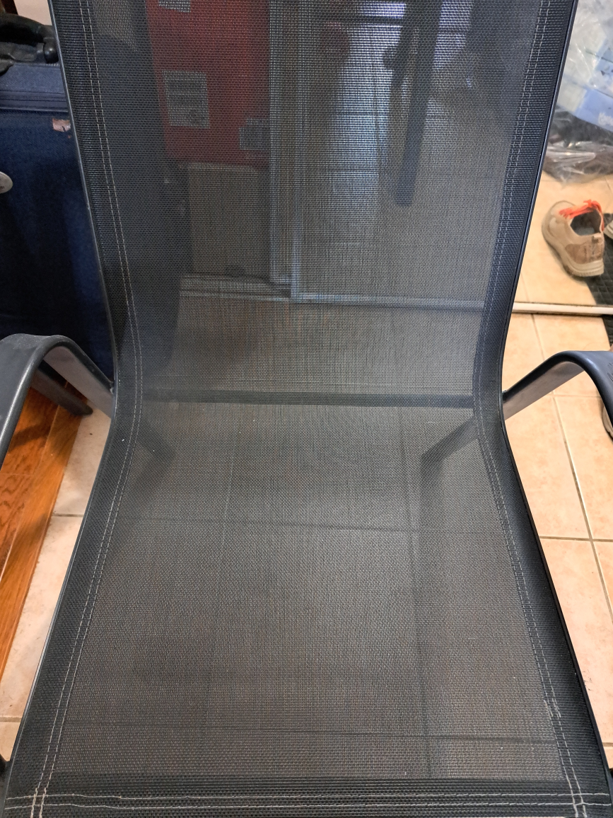 Outdoor Mesh Chair - Black - photo 4