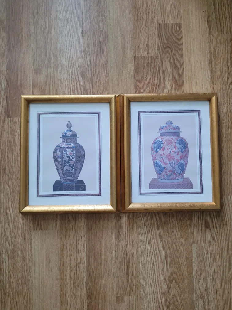 Pair of Framed Vase Prints thumbnail