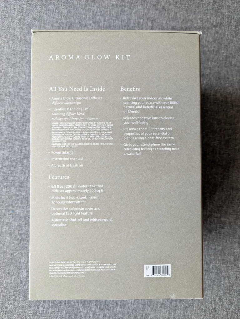 Saje Aroma Glow Kit Mindful Edition Diffuser image indicator(4)