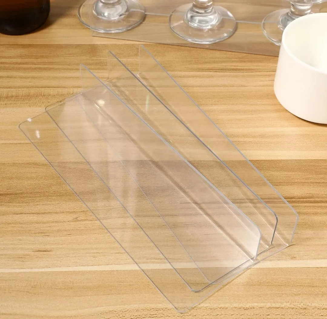 100 PVC Clear Shelf Dividers - 7.8 in / 20 cm image indicator(3)