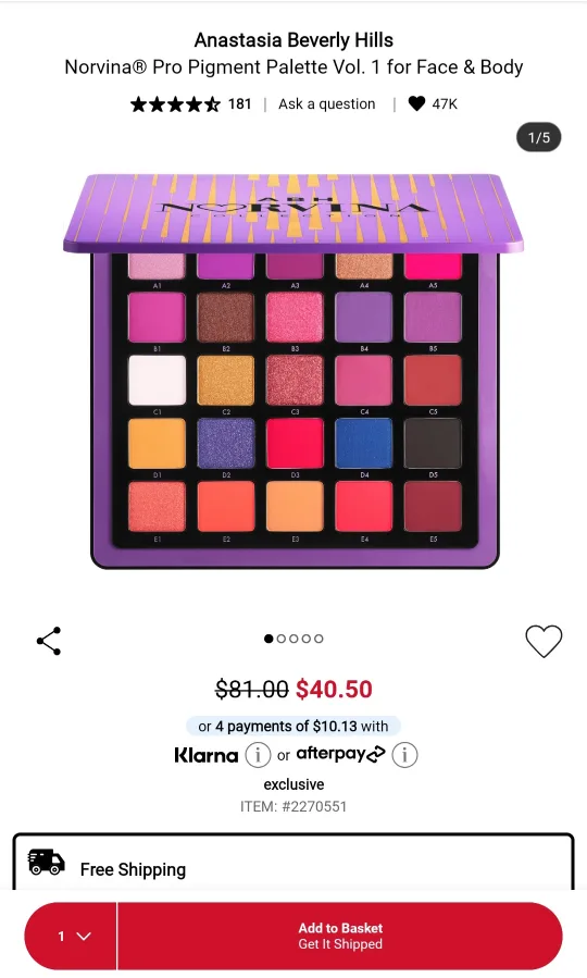 New ABH Norvina Eyeshadow Palette thumbnail