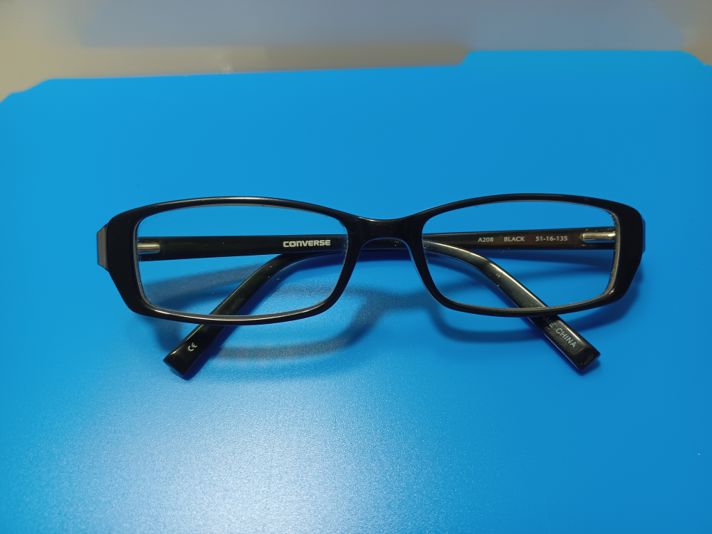 Converse A208 Black Eyeglasses .51 16 135