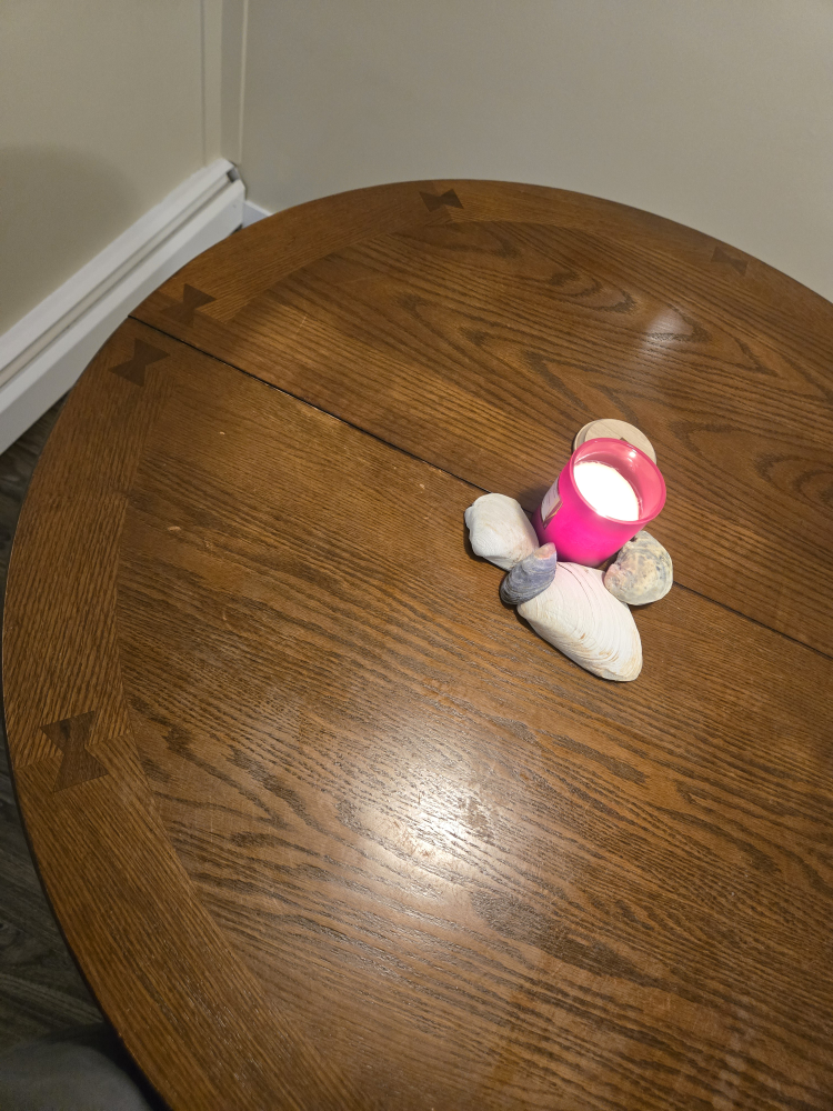 Round wooden dining table - photo 5