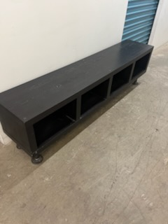 Shelf Converted to a Bench