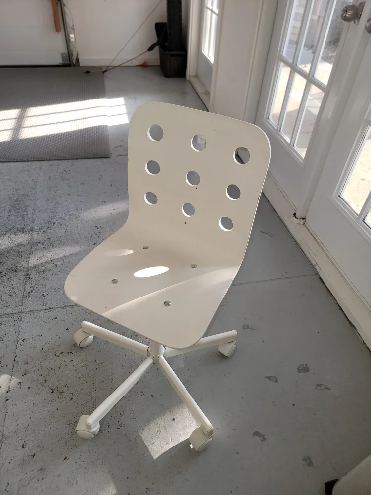 IKEA Vilgot White Swivel Chair image indicator(2)