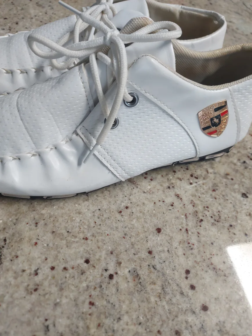White Leather Dress Shoes thumbnail