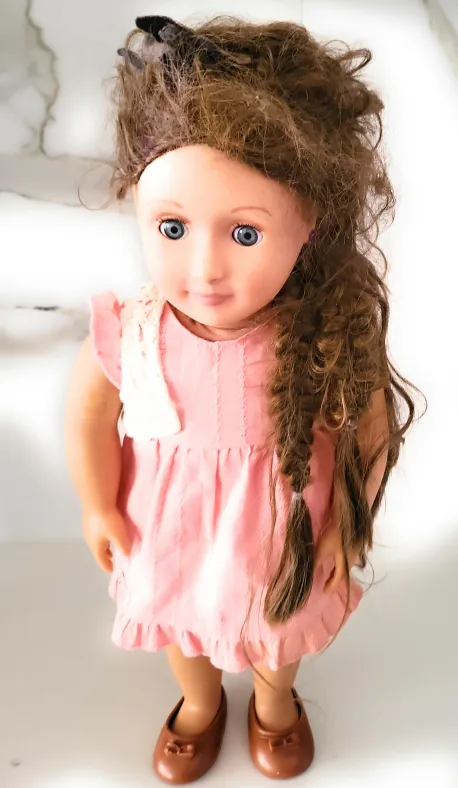 Our Generation Doll with Pink Dress image indicator(3)