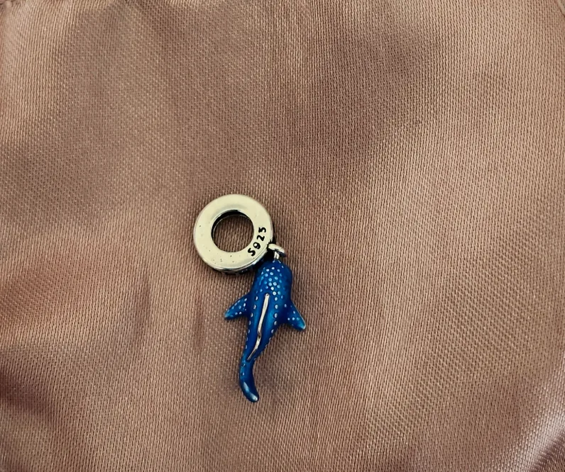 Sterling Silver Shark Dangle Charm thumbnail