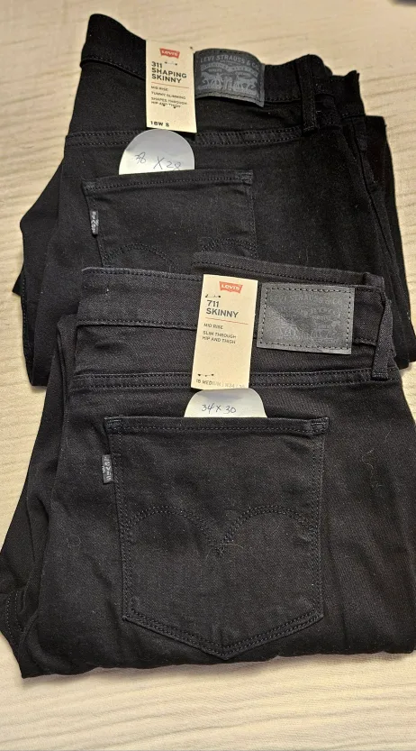 Levi's Women's 311 & 711 Brand New Black Stretch thumbnail