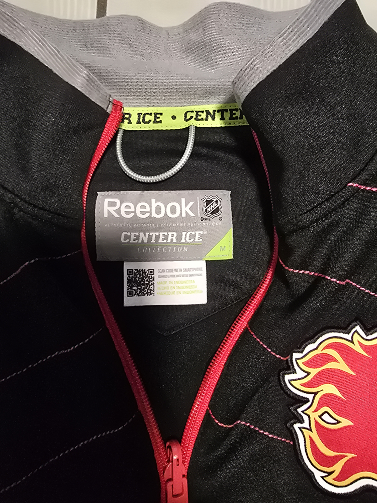 Reebok Calgary Flames Center Ice Track Jacket - M - photo 2