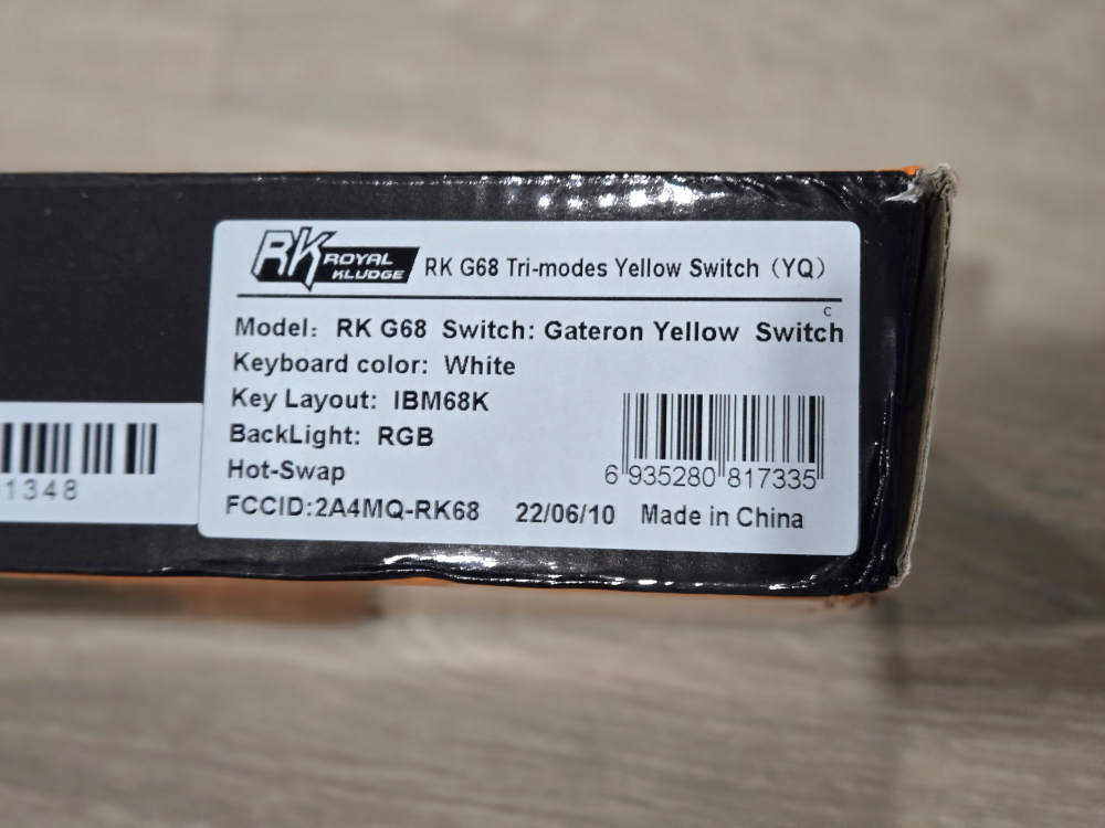 Royal Kludge RK G68 Tri-modes Keyboard - White - photo 2