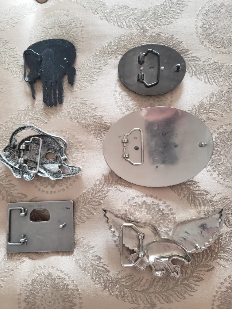 Lot of 6 Belt Buckles image indicator(2)