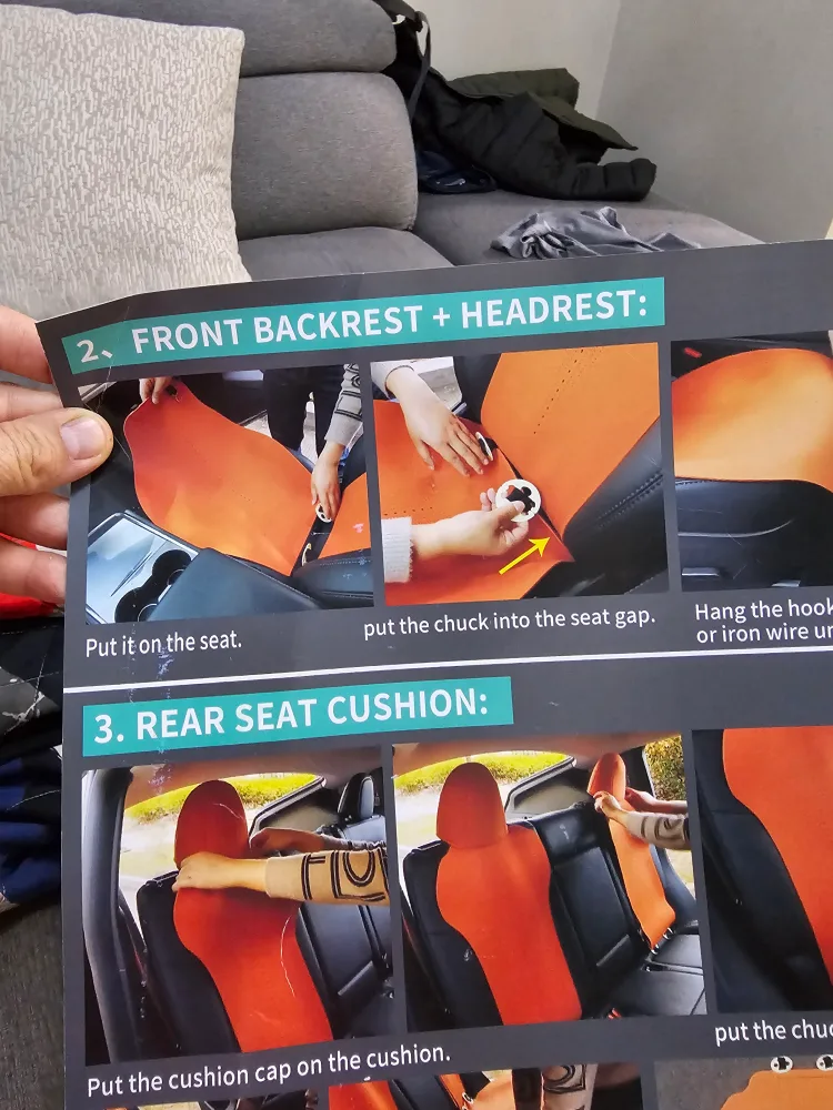 CUSTOMIZED SEAT COVER (New never used in box) image indicator(5)