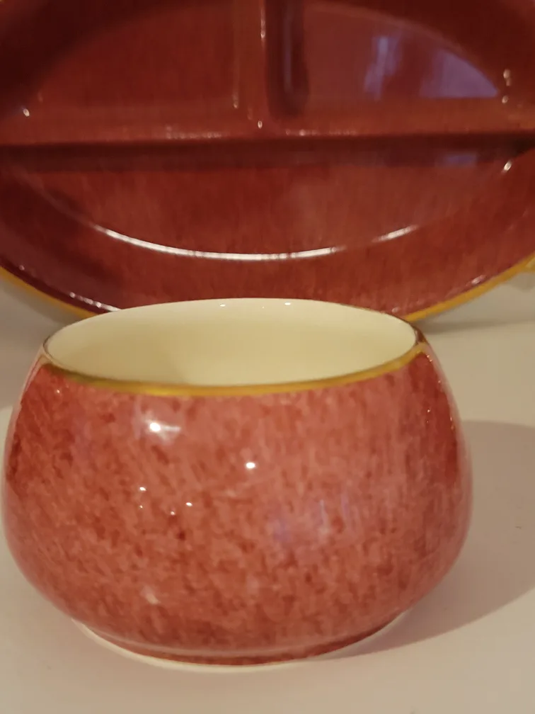 Mid Century Royal Winton Grimwades Mottled Pink China image indicator(6)