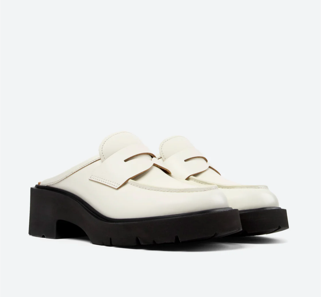 Camper Milah White Leather Clogs 🧡 - photo 2