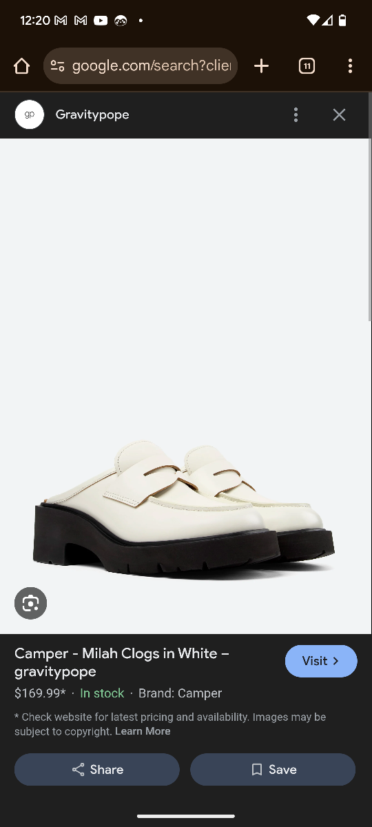 Camper Milah White Leather Clogs 🧡 - photo 3