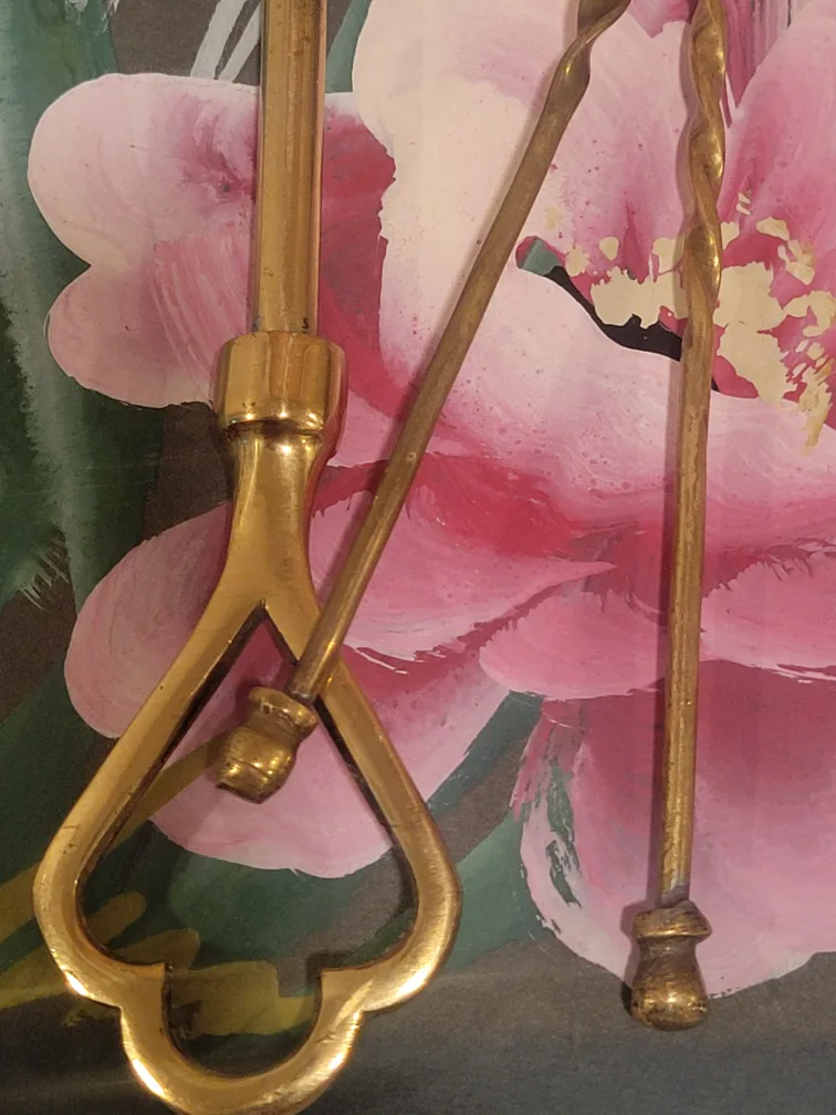 3 Vintage Brass Candle Snuffers image indicator(4)