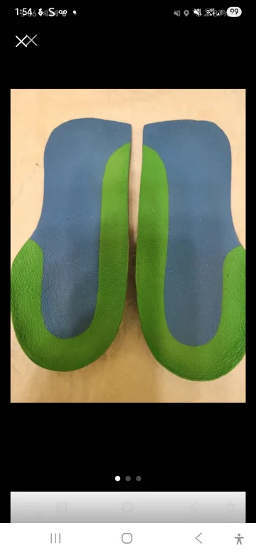 Shoe Insoles - Blue and Green thumbnail