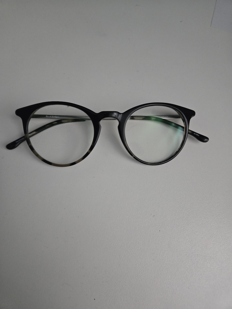 Classic Round Black & Tortoiseshell Eyeglasses