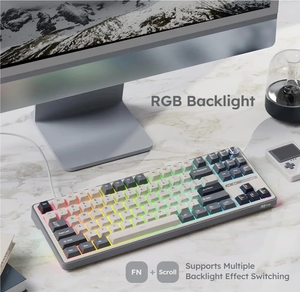 RK Royal Kludge R87 Pro Mechanical Keyboard image indicator(4)