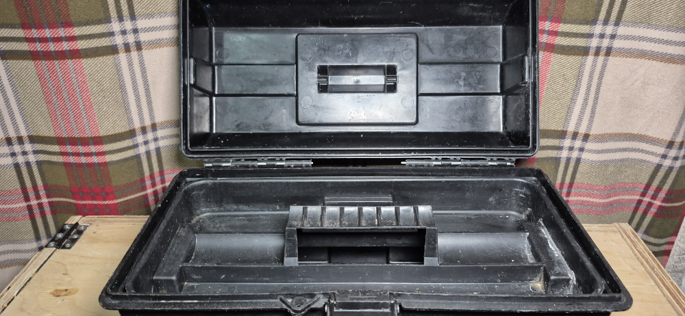 Black Plastic Toolbox - photo 2
