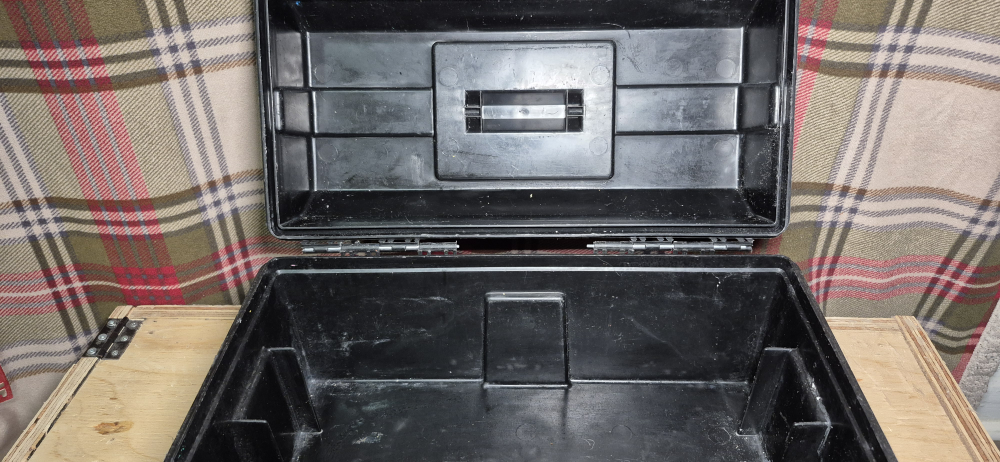 Black Plastic Toolbox - photo 3