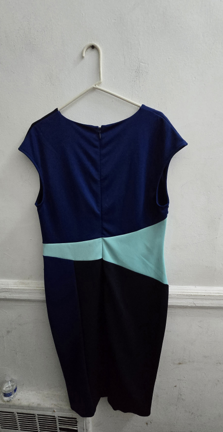 Dress - Color Block, Navy Blue & Black - photo 5