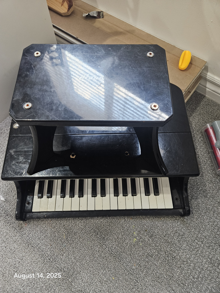 Vintage Black Toy Piano - photo 3
