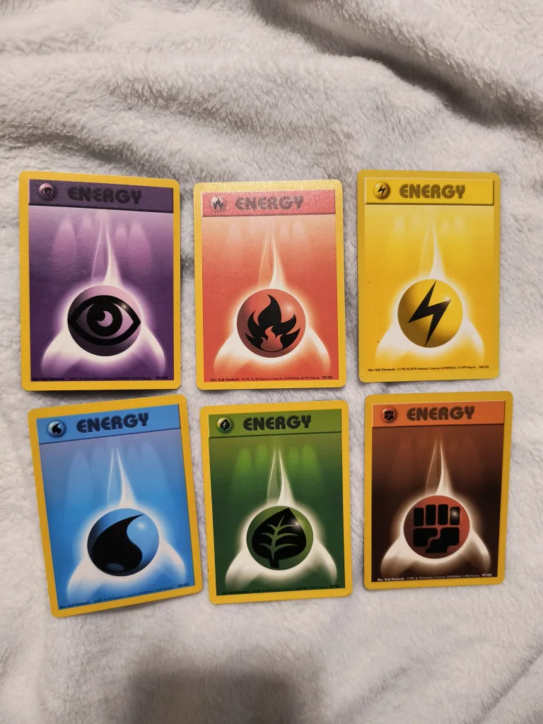 Vintage Pokemon Energy Cards - From 1999 image indicator(2)