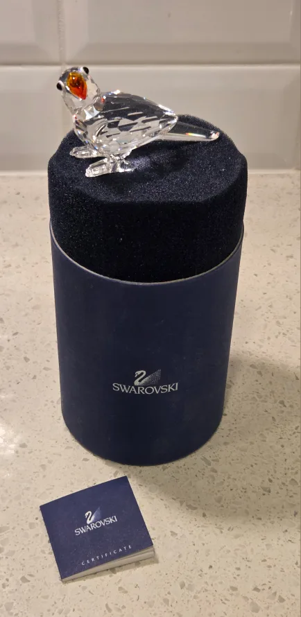 Swarovski Crystal Bird Figurine thumbnail