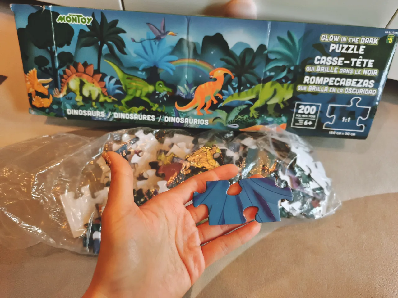 4 kinds of Dinosaur Puzzles: Melissa & Doug, Montoy, Jar Melo image indicator(4)