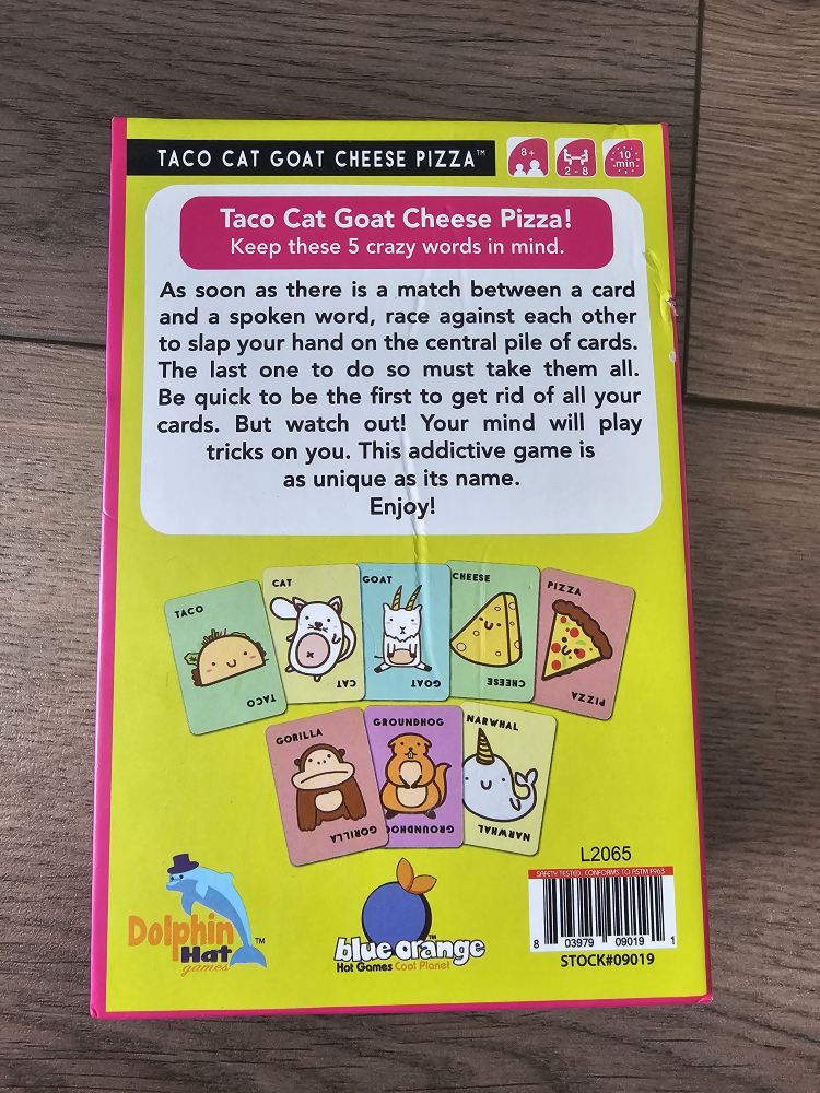 Taco Cat Goat Cheese Pizza Card Game - photo 2