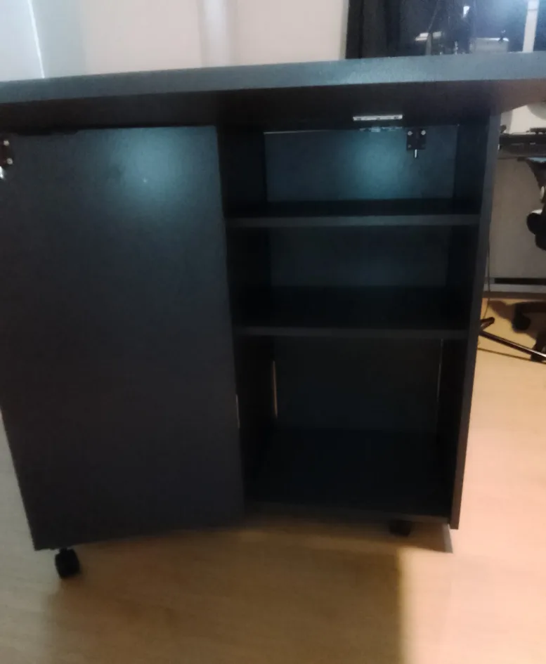 Folding Dining Table with pantry drawers and 4 Chairs - Grey image indicator(6)