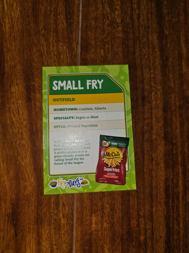 McCain Small Fry Baseball Card image indicator(2)