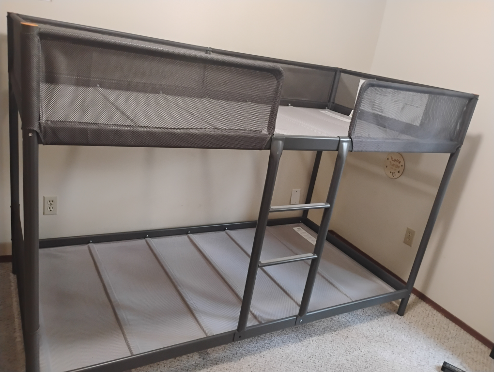 IKEA Tuffing Bunk Bed Frame with 1 twin Mattress - photo 2